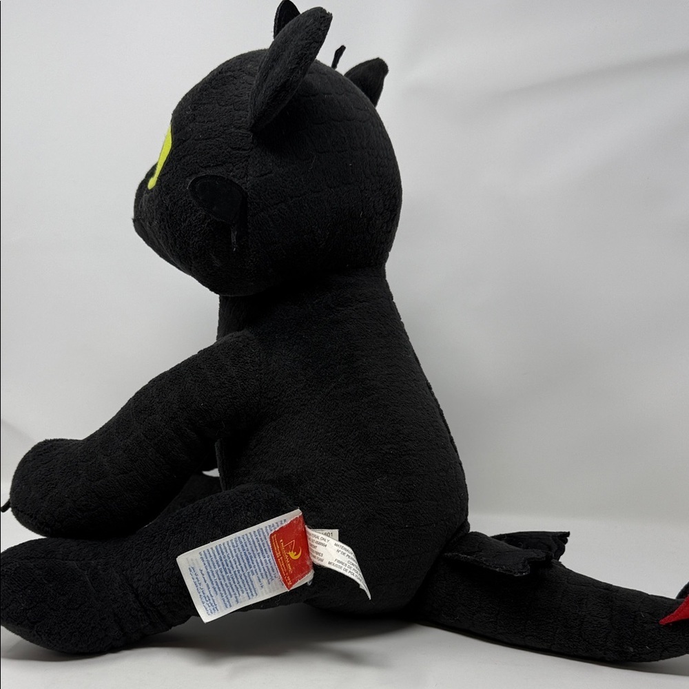 Toothless Plush Black Dragon “How to Train your Dragon” Dreamworks 13” - Picture 3 of 11